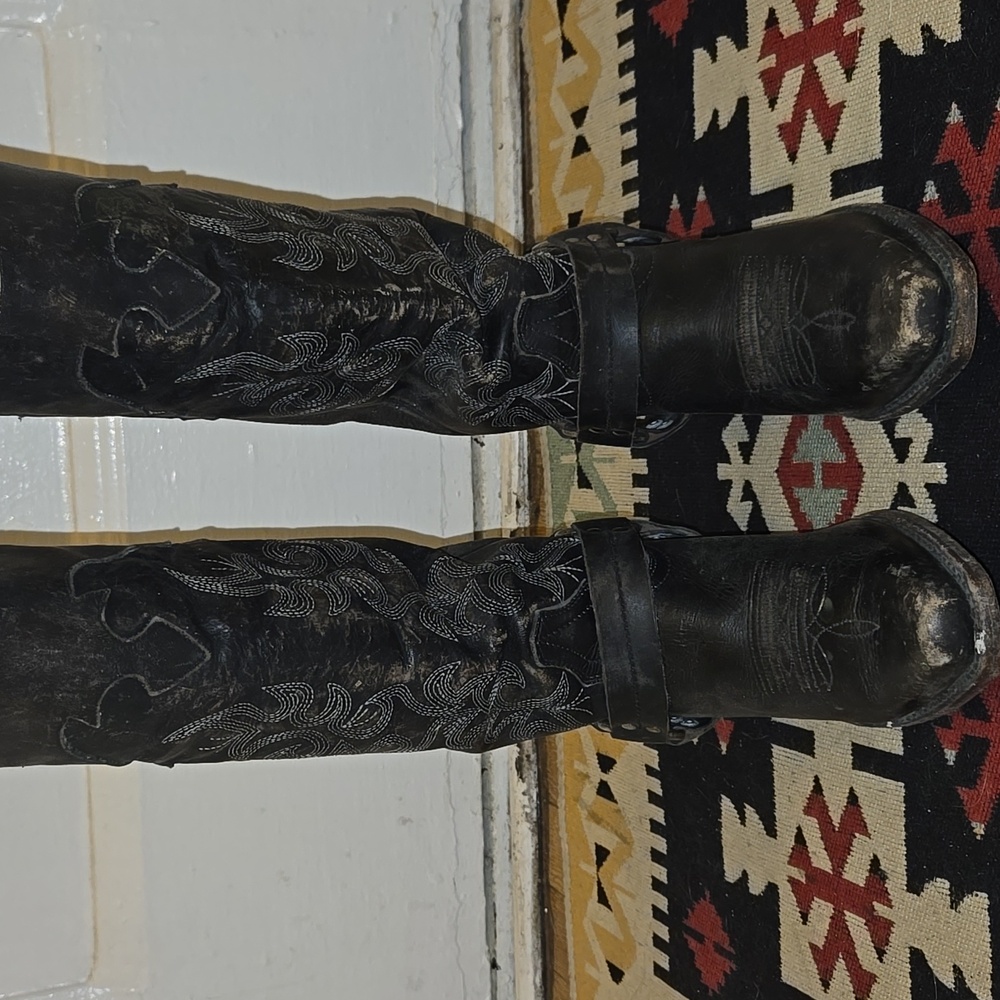 Frye Lily Harness Boots Tall | women’s 8.5 US